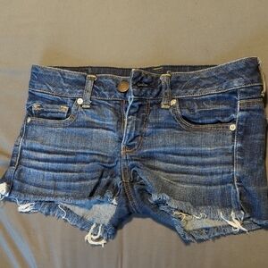 Women's Blue Denim Shorts